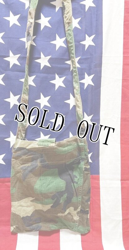 画像3: 米軍実物 USMC MARINES BDU生地 迷彩リメイクバッグ ウッドランド (3)