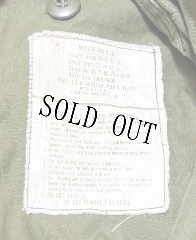 画像7: 米軍実物,M-65フィールドジャケット 3rd OD MEDIUM (7)