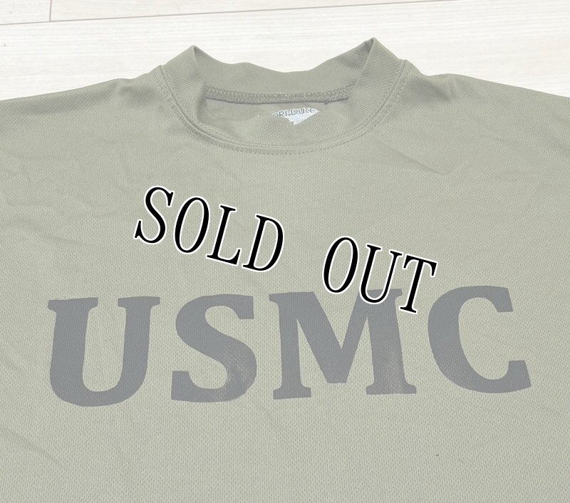 画像2: 米軍実物 USMC　DRI-DUKE　OD Tシャツ　SMALL (2)