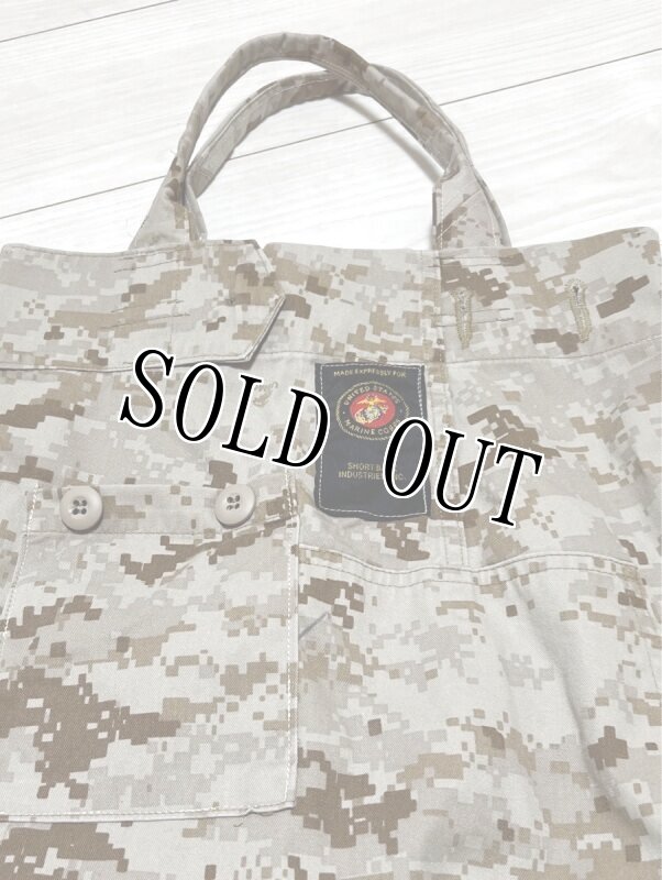 画像2: 米軍 US MARINES　デザートマーパットBDUリメイクバッグ (2)