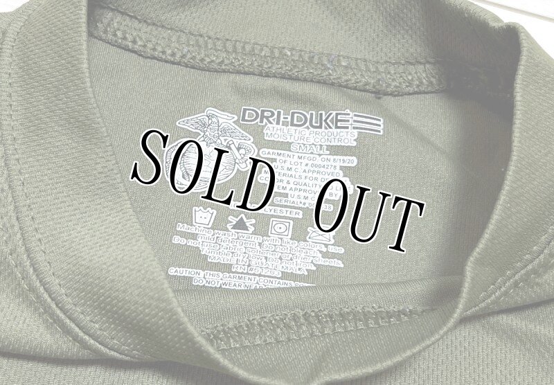 画像5: 米軍実物 USMC　DRI-DUKE　OD Tシャツ　SMALL (5)