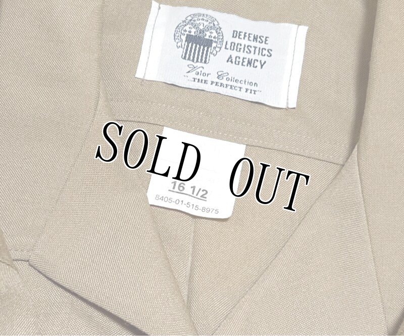 画像3: 米軍実物,SHIRT, MAN'S, KHAKI SHADE M-1 QUARTER LENGTH SLEEVE USMC　サービスドレス半袖シャツ　16  1/2 (3)