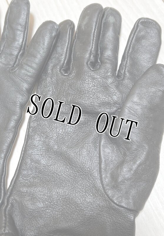 画像2: 米軍実物  GLOVES UNISEX,BLACK LEATHER DRESS　レザー グローブ　8 (2)