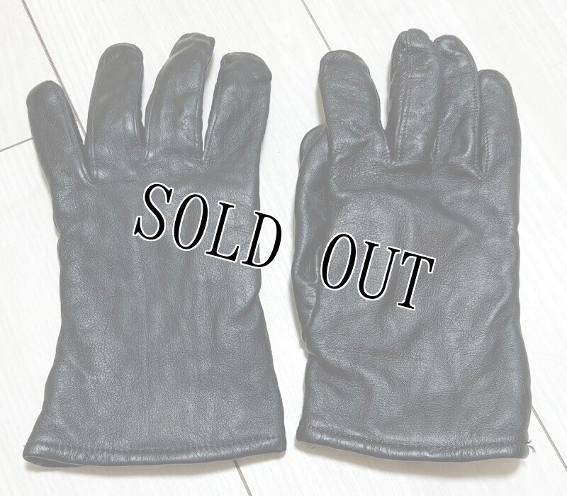 画像4: 米軍実物  GLOVES UNISEX,BLACK LEATHER DRESS　レザー グローブ　8 (4)