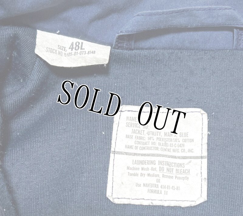 画像4: 米軍実物 JACKET,UTILITY,MAN'S,BLUE　48L (4)