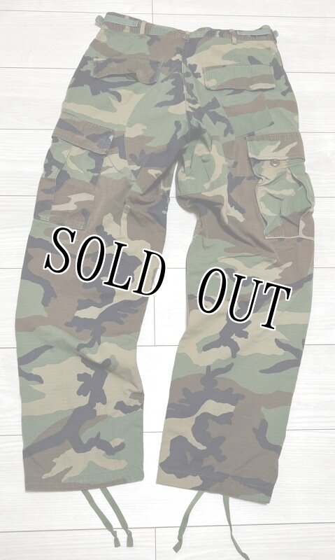 画像2: 米軍実物,ウッドランドカモ 迷彩パンツ SMALL-SHORT (2)