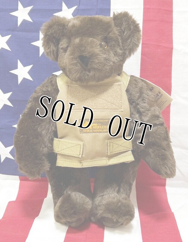 画像3: 米軍放出品 USMC 海兵隊 ミリタリー オードナンスプレキャリ着用ベアー　 (3)