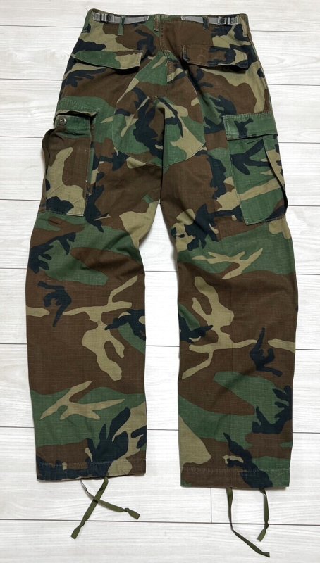 画像3: 米軍実物,ウッドランドカモ 迷彩パンツ SMALL-REGULAR (3)
