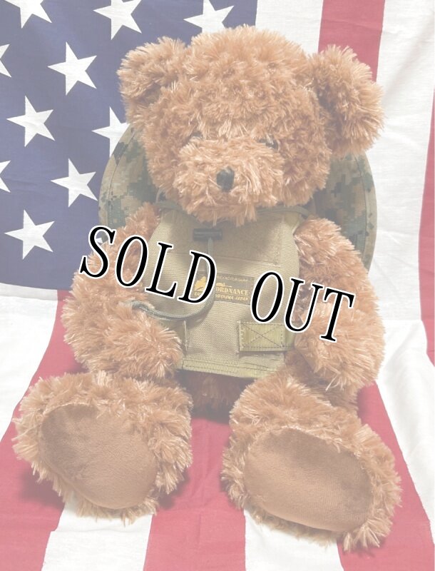 画像2: 米軍放出品 USMC 海兵隊 ミリタリー オードナンスプレキャリ着用ベアー　 (2)