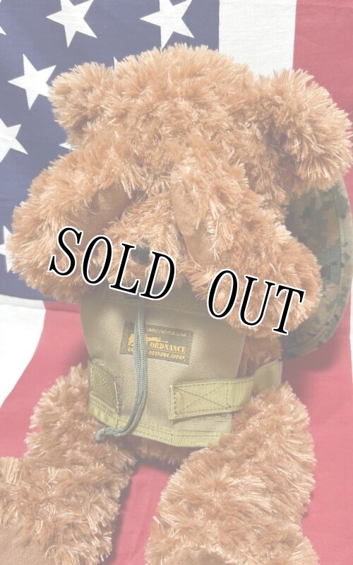 画像3: 米軍放出品 USMC 海兵隊 ミリタリー オードナンスプレキャリ着用ベアー　 (3)