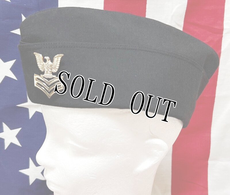 画像3: 米軍実物 US NAVY ギャリソン キャップ 7 1/8 (3)