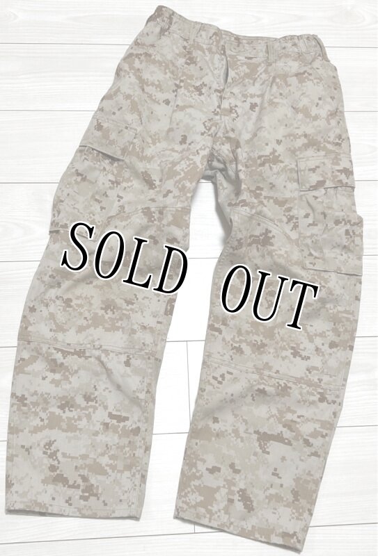 画像1: 米軍実物,USMC,デザートマーパットパンツ　S-X SHORT (1)