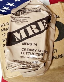 米軍 ミリタリー MRE レーション ケース A 2025年10月賞味期限 米軍 ミリタリー MRE レーション ケース B 2025年10月賞味期限