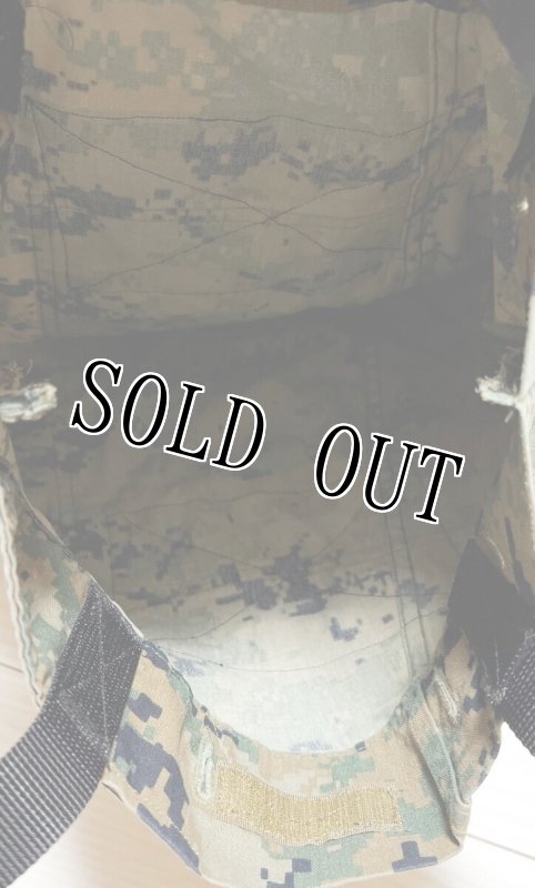 画像5: 米軍実物　USMC MARINES　BDU生地　迷彩リメイクバッグ　ウッドランド (5)