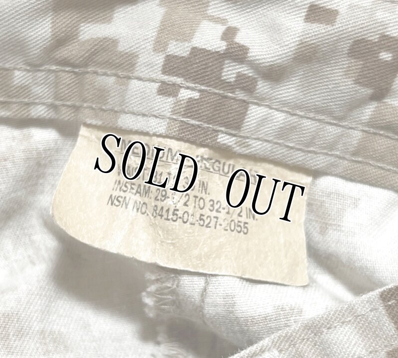 画像6: 米軍実物,USMC,デザートマーパットパンツ　MEDIUM-REGULAR (6)