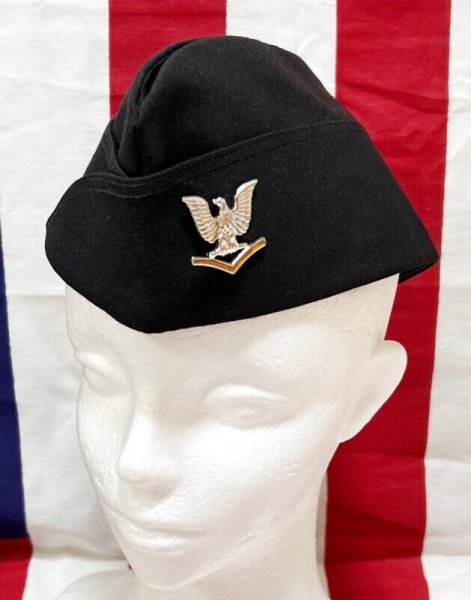 米軍実物 US NAVY ギャリソン キャップ 7 1/2 キャップ／ハット／ネック