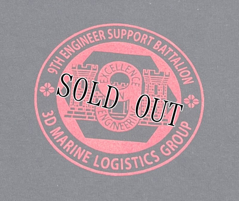 画像2: 米軍放出品 USMC 9TH ENGINEER SUPPORT BATTALION Tシャツ MEDIUM (2)