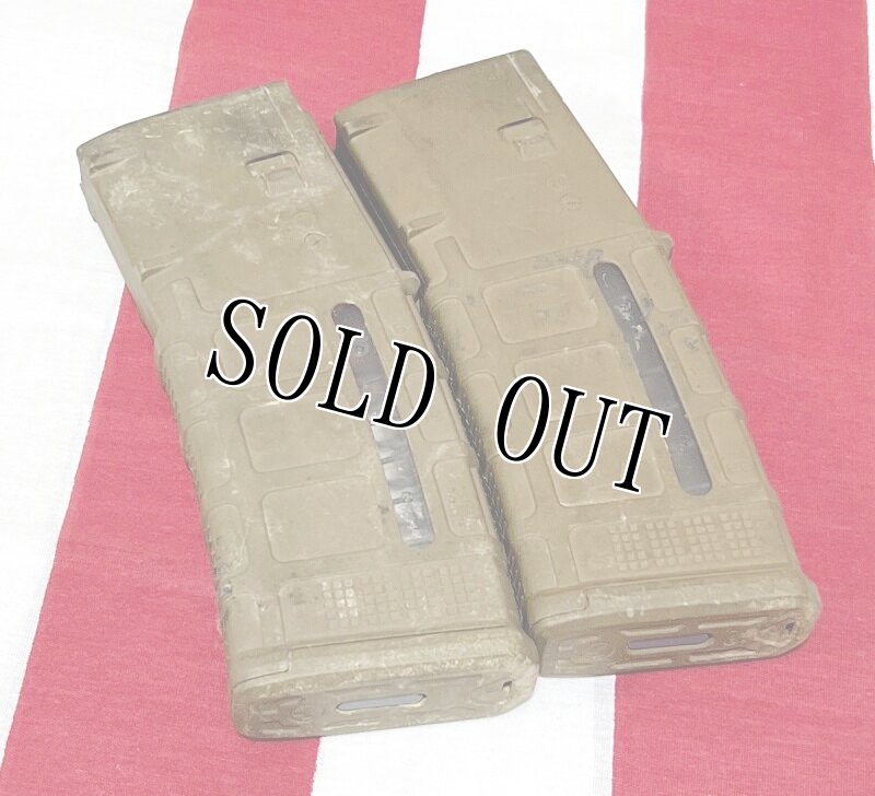 画像1: 米軍実物 MAGPUL PMAG 30 GEN M3 AR-15/M4/M16 30連マガジン   WINDOW 両窓 30rd マグ 5.56mm コヨーテタン　2個セット  (1)
