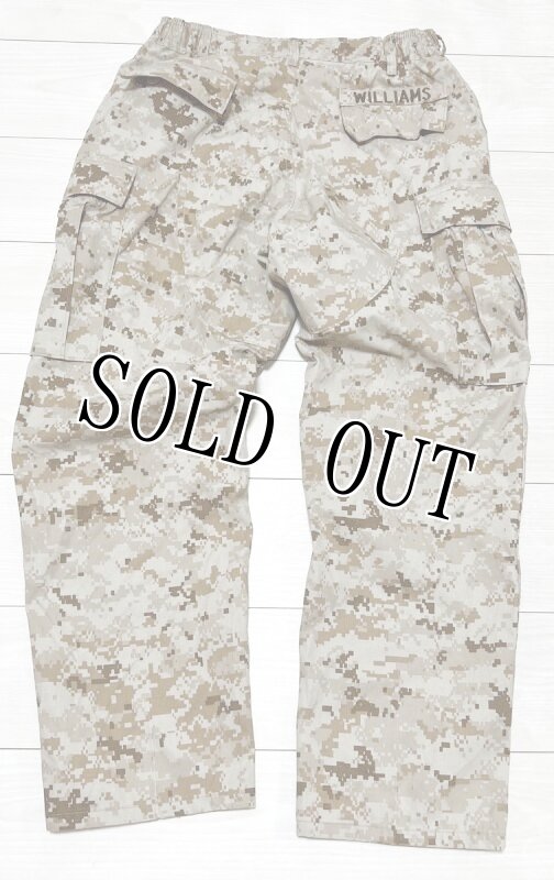 画像2: 米軍実物,USMC,デザートマーパットパンツ MEDIUM-SHORT (2)
