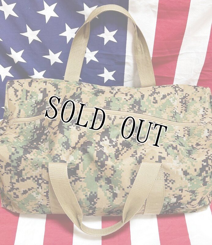画像3: 米軍放出品 USMC ピクセルボストンバッグ (3)