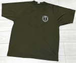 画像1: 米軍実物 AMPHIBIOUS RAIDS BRANCH Tシャツ　DRY OD　XXL (1)