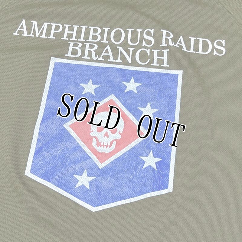 画像5: 米軍実物 AMPHIBIOUS RAIDS BRANCH Tシャツ　DRY OD　XXL (5)
