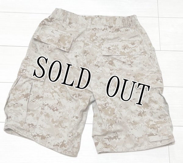 レビュー高評価商品 USMC 米軍実物 デザートマーパットハーフパンツ デザ MEDIUM 個人装備