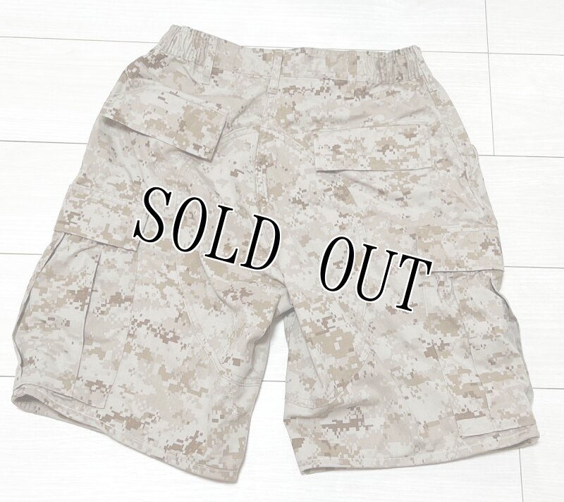 画像2: 米軍実物 USMC デザートマーパットハーフパンツ　MEDIUM (2)