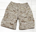 画像1: 米軍実物 USMC デザートマーパットハーフパンツ　MEDIUM (1)
