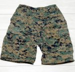 画像1: 海兵隊実物 USMC ウッドランドマーパットハーフパンツ　SMALL (1)