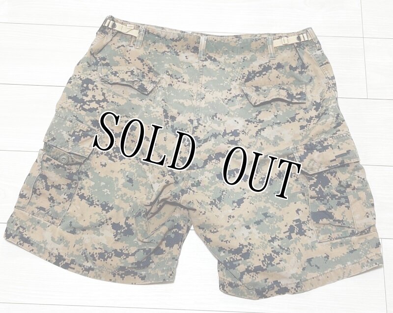 画像4: 米軍放出品 USMC ウッドランドマーパットハーフパンツ　X LARGE (4)