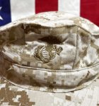 画像2: 米軍実物　USMC　デザートマーパット　CAP　 LARGE (2)