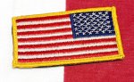 画像1: 米軍放出品 アメリカ国旗　星条旗　ワッペン (1)