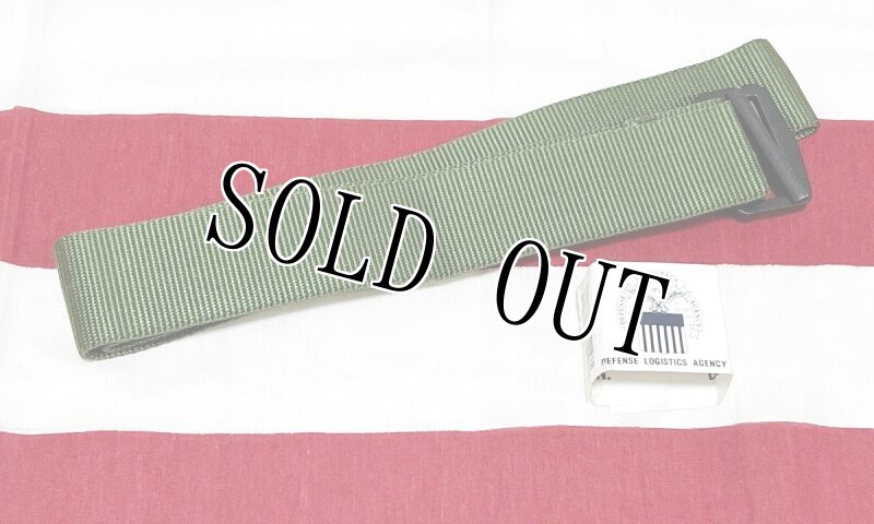 画像1: 米軍実物　BDU　ベルト　OD　110cm　44インチ (1)