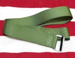画像1: 米軍実物　BDU　ベルト　OD　114cm　 (1)