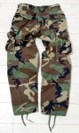 画像3: 米軍実物,ウッドランドカモ　迷彩パンツ　SMALL-SHORT (3)