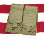 画像1: 米軍実物 M4 DBL MAG PCH MP2-M4/2-MS-KH　マガジンポーチ (1)