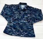 画像1: 米軍実物　US NAVY,　迷彩ジャケット　XS-X SHORT (1)