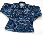 画像1: 米軍実物　US NAVY,　迷彩ジャケット　S-SHORT (1)