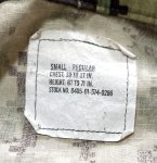 画像3: 米軍実物,US NAVY,　AOR2　NUW　迷彩ジャケット　TYPEIII　SMALL-REGULAR (3)