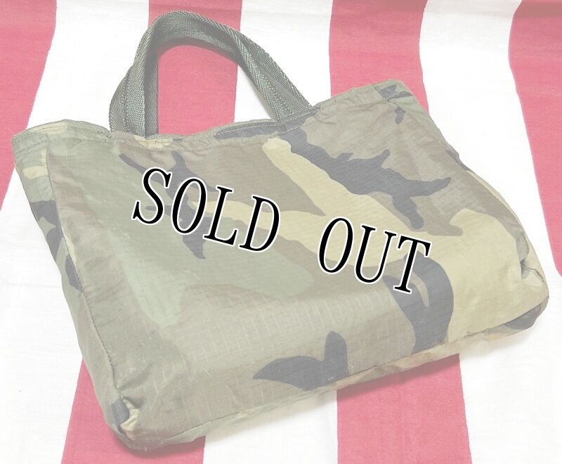 画像6: 米軍実物 USED生地 リメイクミニバッグ リバーシブル (6)