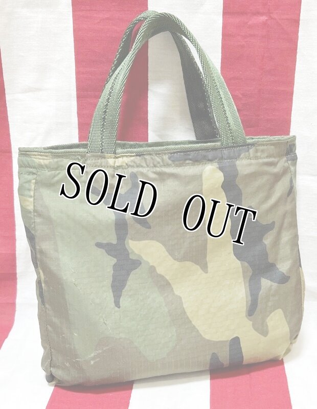 画像5: 米軍実物 USED生地 リメイクミニバッグ リバーシブル (5)