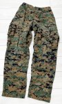 画像1: 海兵隊実物 USMC　ウッドマーパットパンツ　SMALL-SHORT (1)
