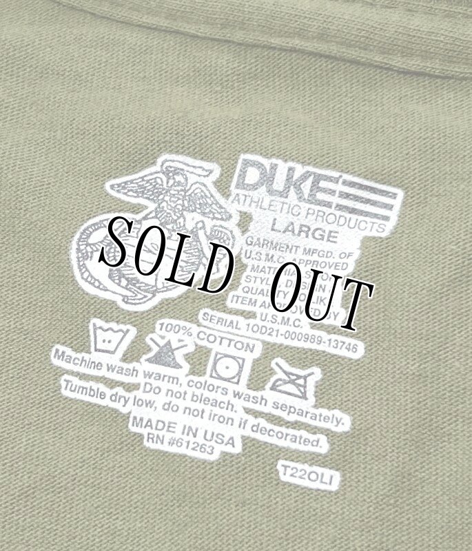 画像2: 米軍実物 USMC DUKE コットン半袖Tシャツ LARGE (2)