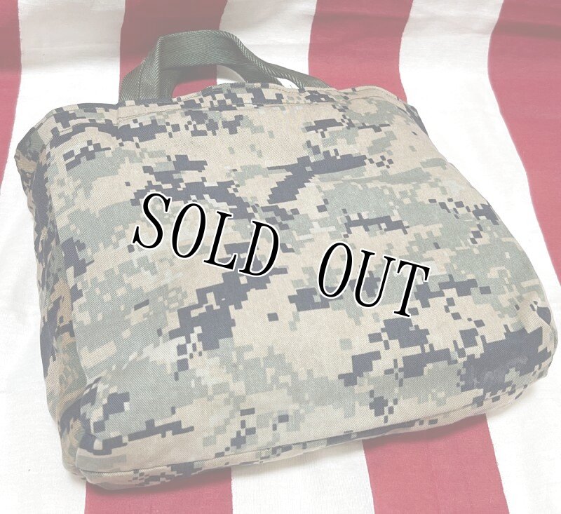 画像7: 米軍実物 USED生地 リメイクミニバッグ リバーシブル (7)