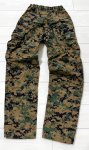 画像2: 海兵隊実物 USMC　ウッドマーパットパンツ　X SMALL-SHORT (2)