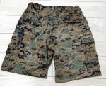 画像2: 海兵隊実物 USMC ウッドランドマーパットハーフパンツ　MEDIUM (2)