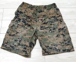 画像1: 海兵隊実物 USMC ウッドランドマーパットハーフパンツ　MEDIUM (1)