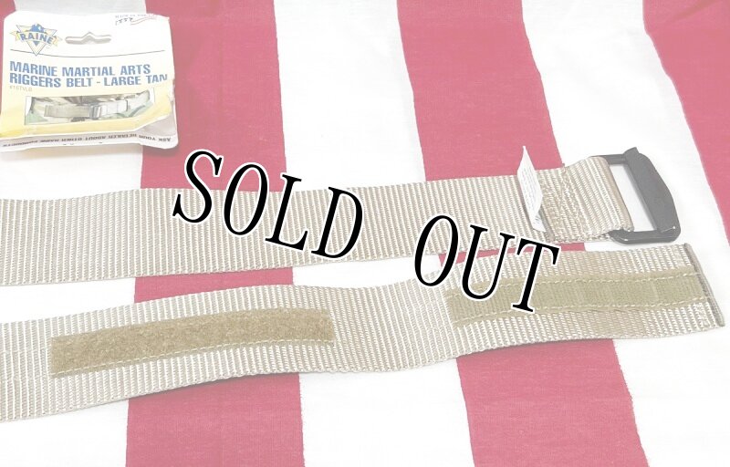画像2: 米軍実物　USMC BDUベルト　TAN　LARGE　113cm (2)