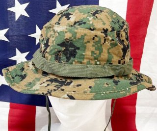 USMC　ウッドマーパット上下セット（キャップ．軍インナー付き 米軍実物 ウッドランド マーパット ギリーハット キャップ
